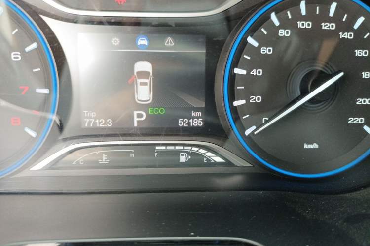 Used GAC Trumpchi GS4 2019 270T Automatic Two-Wheel Drive Luxury Smart Connectivity Model Odometer Close Up