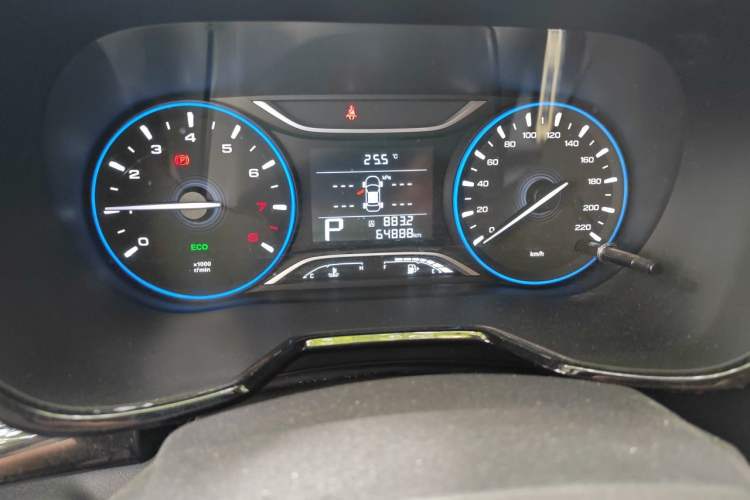Used GAC Trumpchi GS4 2019 270T Automatic Two-Wheel Drive Luxury Smart Connectivity Model Odometer Close Up