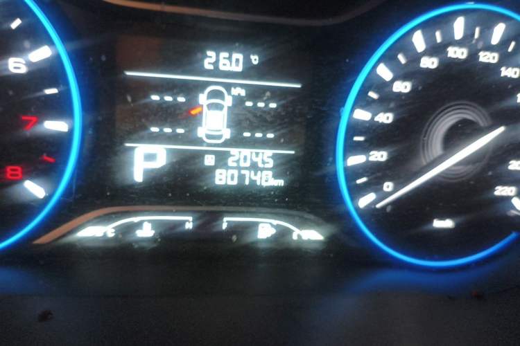 Used GAC Trumpchi GS4 2019 270T Automatic Two-Wheel Drive Luxury Smart Connectivity Model Odometer Close Up