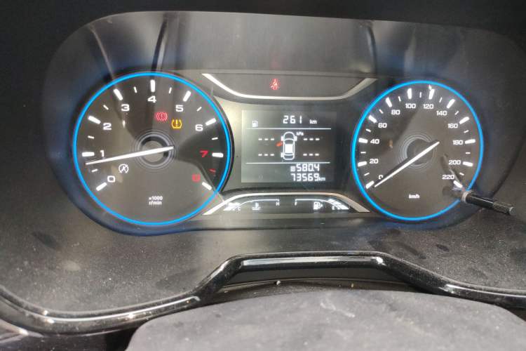 Used GAC Trumpchi GS4 2019 270T Manual Two-Wheel Drive Luxury Edition Odometer Close Up