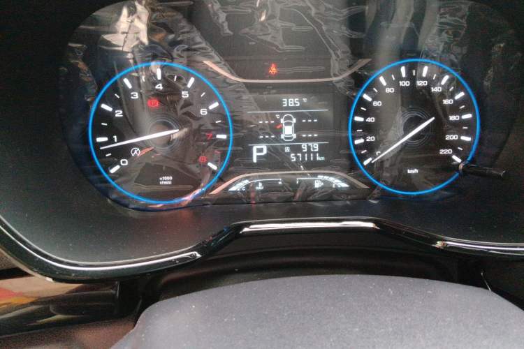 Used GAC Trumpchi GS4 2019 270T Automatic Two-Wheel Drive Luxury Smart Connectivity Model Odometer Close Up