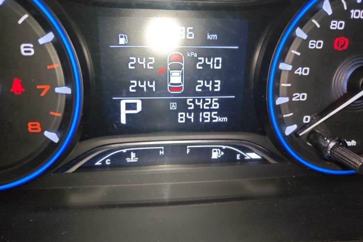 Used GAC Trumpchi GS4 2020 270T Automatic Elite Tech Edition Odometer Close Up