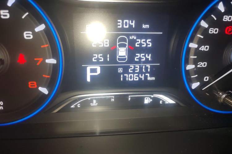 Used GAC Trumpchi GS4 2020 270T Automatic Elite Tech Edition Odometer Close Up