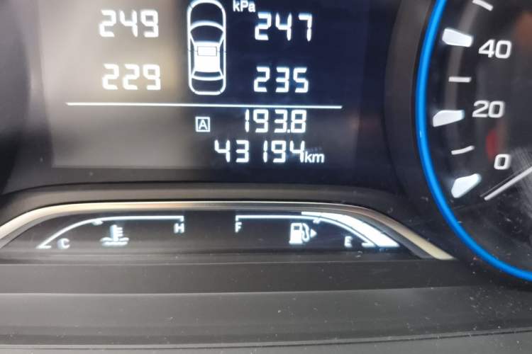Used GAC Trumpchi GS4 2020 270T Manual Elite Edition Odometer Close Up