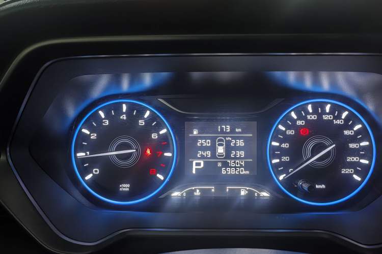 Used GAC Trumpchi GS4 2021 270T Automatic Elite Tech Edition Odometer Close Up