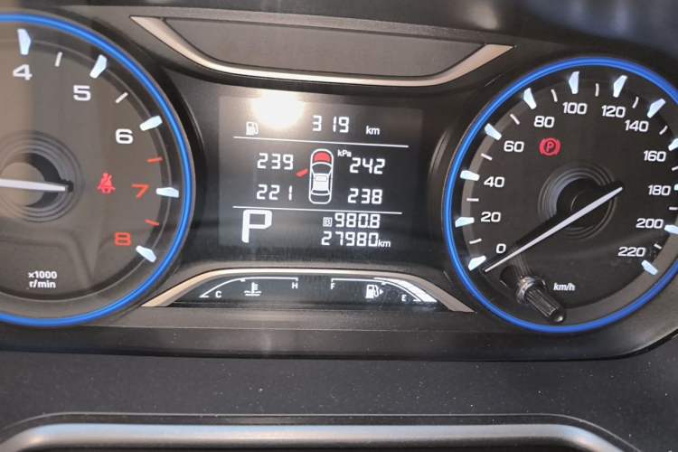 Used GAC Trumpchi GS4 2021 270T Automatic Elite Tech Edition Odometer Close Up