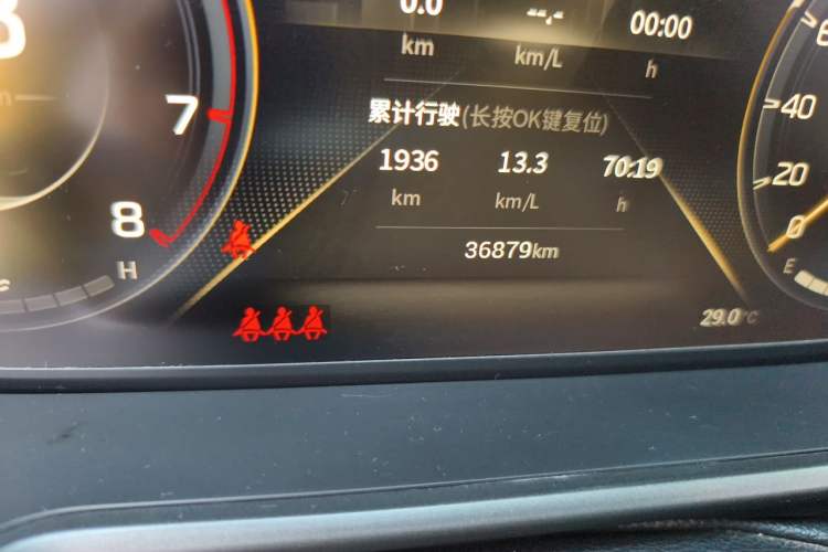 Used GAC Trumpchi GS4 2022 270T Automatic Smart Drive Technology Edition Odometer Close Up