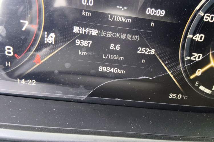 Used GAC Trumpchi GS4 2022 270T Automatic Smart Drive Technology Edition Odometer Close Up