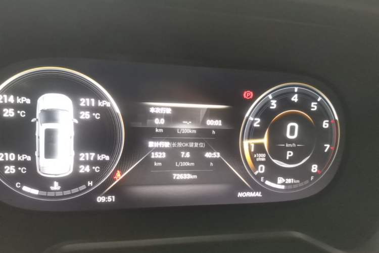Used GAC Trumpchi GS4 2022 270T Automatic Smart Drive Technology Edition Instrument Cluster