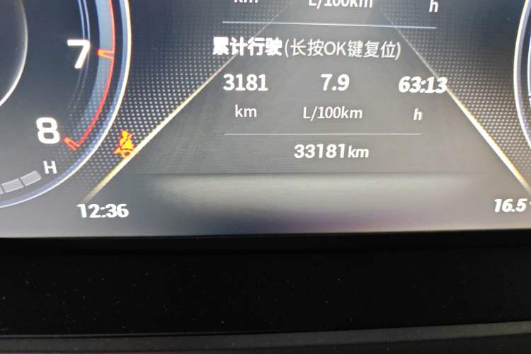 Used GAC Trumpchi GS4 2022 270T Automatic Smart Drive Technology Edition (Upgraded Version) Odometer Close Up