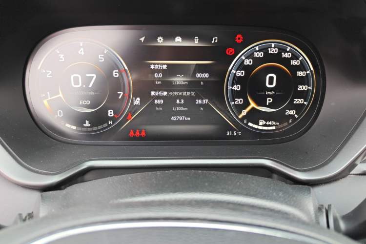 Used GAC Trumpchi GS4 2022 270T Automatic Smart Drive Technology Edition (Upgraded Version) Odometer Close Up