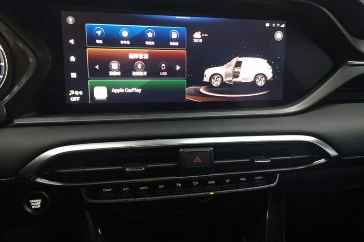 Used GAC Trumpchi GS4 2022 270T Automatic Smart Drive Flagship Edition Audio And AC Panel