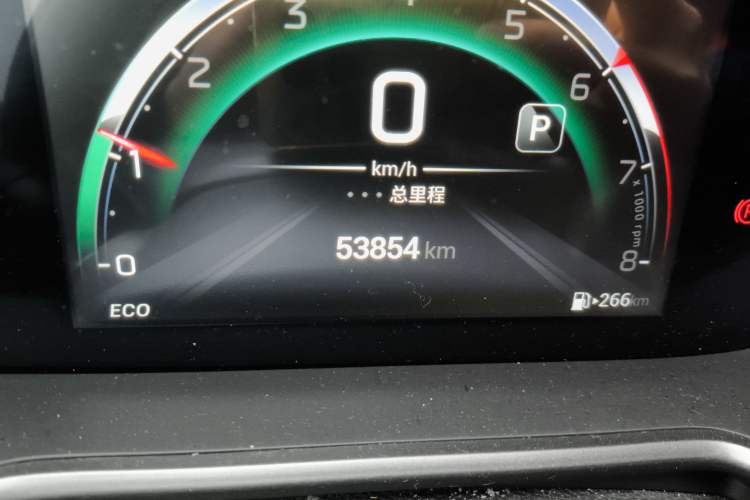 Used GAC Trumpchi GS4 2022 270T Automatic Smart Drive Navigation Edition Odometer Close Up