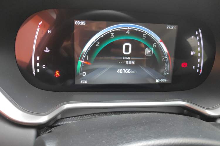 Used GAC Trumpchi GS4 2023 270T Automatic Smart Drive Navigation Edition Odometer Close Up