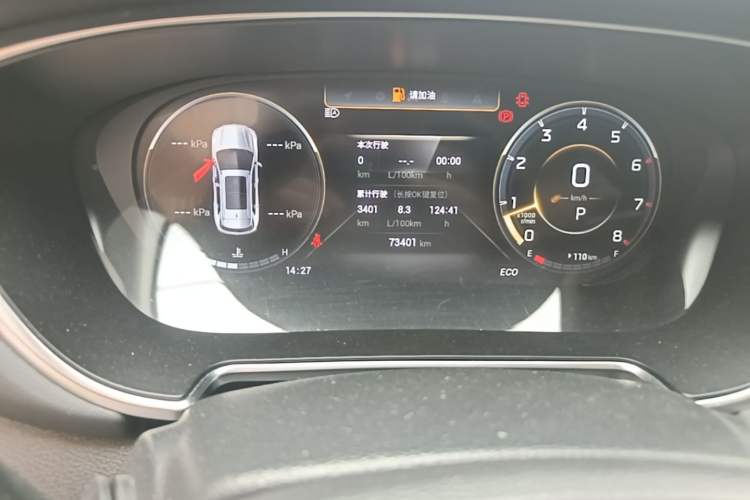 Used GAC Trumpchi GS4 PLUS 2021 390T Automatic Nebula Edition Odometer Close Up