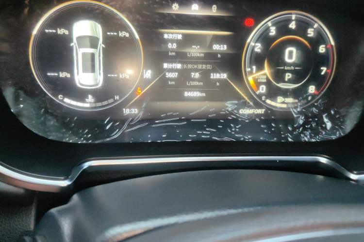 Used GAC Trumpchi GS4 PLUS 2021 270T Automatic Star Edition Odometer Close Up