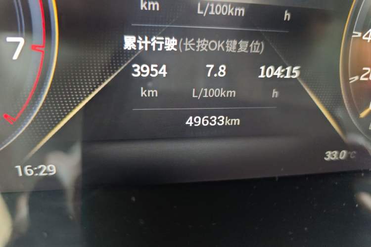 Used GAC Trumpchi GS4 PLUS 2021 270T Automatic Star Edition Odometer Close Up