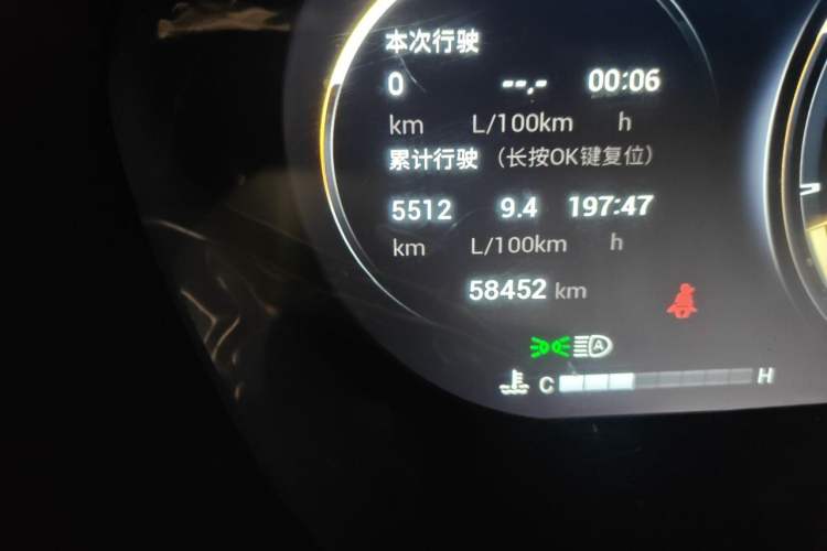 Used GAC Trumpchi GS4 PLUS 2021 390T Automatic Nebula Edition Odometer Close Up