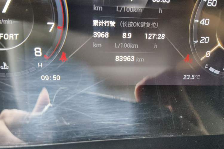 Used GAC Trumpchi GS4 PLUS 2021 270T Automatic Galaxy Edition Odometer Close Up