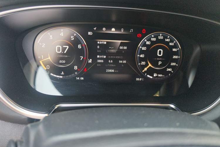 Used GAC Trumpchi GS4 PLUS 2021 270T Automatic Galaxy Edition Odometer Close Up
