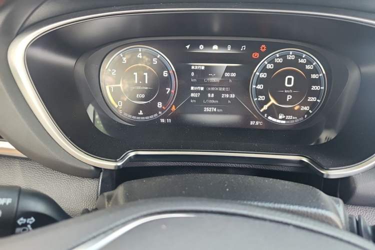 Used GAC Trumpchi GS4 PLUS 2021 270T Automatic Galaxy Edition Odometer Close Up