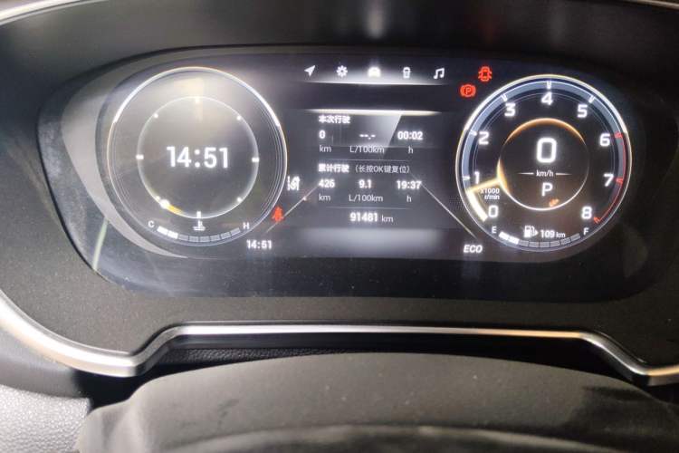 Used GAC Trumpchi GS4 PLUS 2021 390T Automatic Nebula Edition Odometer Close Up
