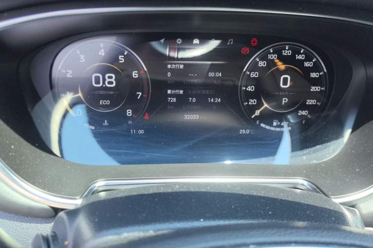 Used GAC Trumpchi GS4 PLUS 2021 270T Automatic Galaxy Edition Odometer Close Up