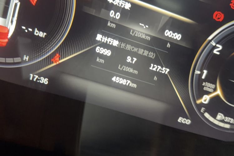 Used GAC Trumpchi GS4 PLUS 2021 270T Automatic Star Edition Odometer Close Up