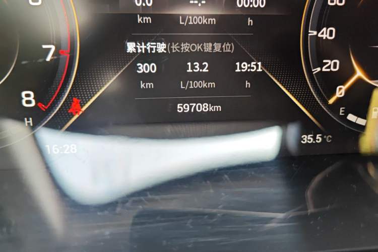 Used GAC Trumpchi GS4 PLUS 2021 270T Automatic Star Edition Odometer Close Up