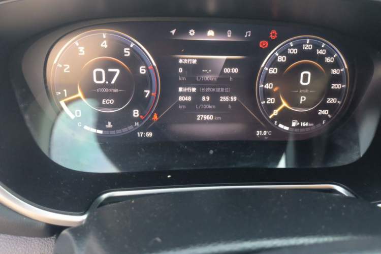 Used GAC Trumpchi GS4 PLUS 2021 390T Automatic Nebula Edition Odometer Close Up