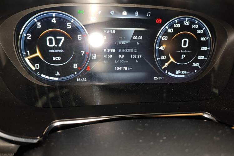 Used GAC Trumpchi GS4 PLUS 2021 390T Automatic Nebula Edition Odometer Close Up