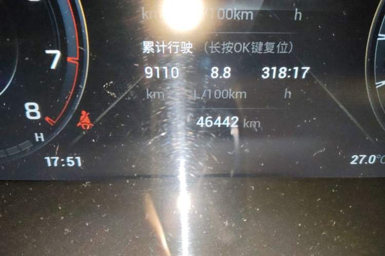 Used GAC Trumpchi GS4 PLUS 2021 270T Automatic Galaxy Edition Odometer Close Up