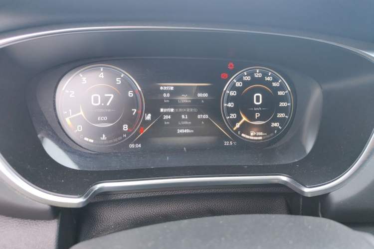 Used GAC Trumpchi GS4 PLUS 2022 390T Automatic Galaxy Edition Odometer Close Up