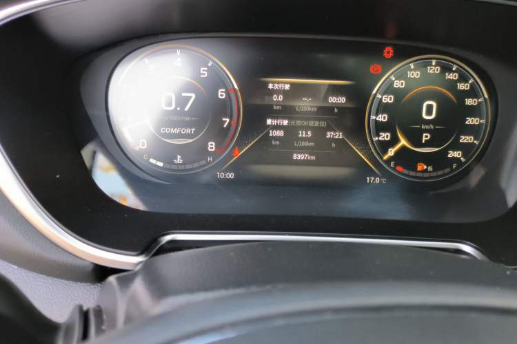Used GAC Trumpchi GS4 PLUS 2022 390T Automatic Galaxy Edition Odometer Close Up