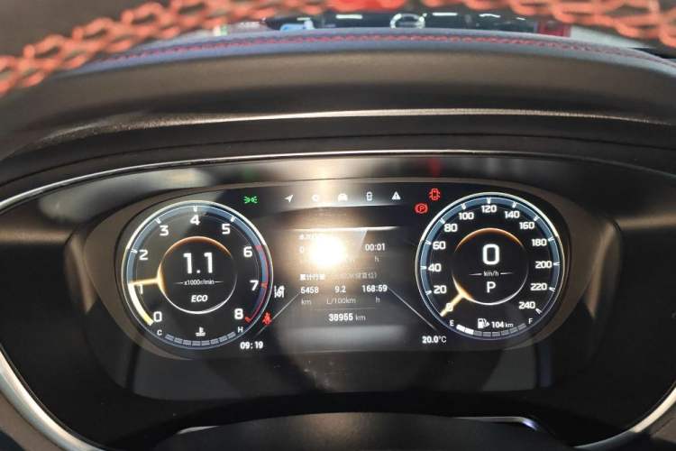 Used GAC Trumpchi GS4 PLUS 2022 270T Automatic Galaxy Edition Odometer Close Up