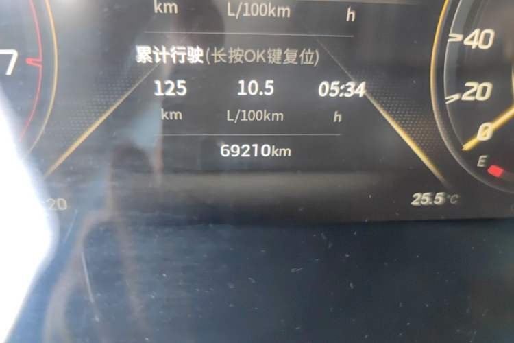 Used GAC Trumpchi GS4 PLUS 2022 390T Automatic Galaxy Edition Odometer Close Up