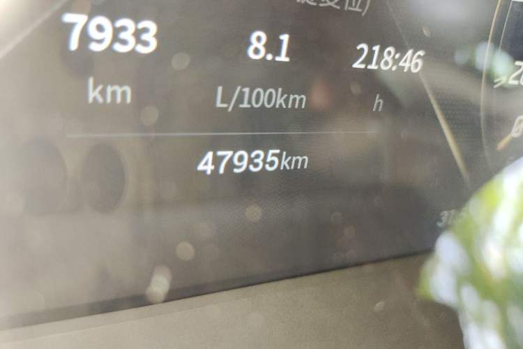 Used GAC Trumpchi GS4 PLUS 2022 390T Automatic Galaxy Edition Odometer Close Up