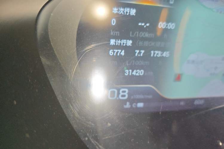 Used GAC Trumpchi GS4 PLUS 2022 270T Automatic Galaxy Edition Odometer Close Up