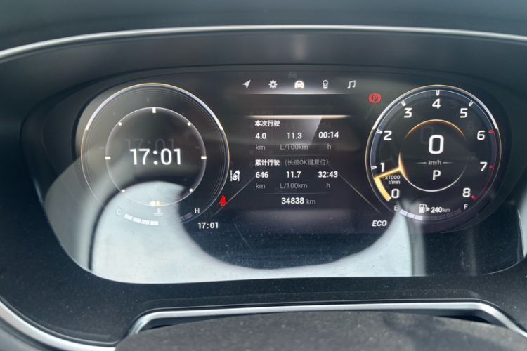 Used GAC Trumpchi GS4 PLUS 2022 390T Automatic Nebula Edition Odometer Close Up