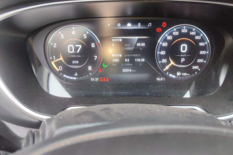 Used GAC Trumpchi GS4 PLUS 2022 390T Automatic Starry Edition Odometer Close Up