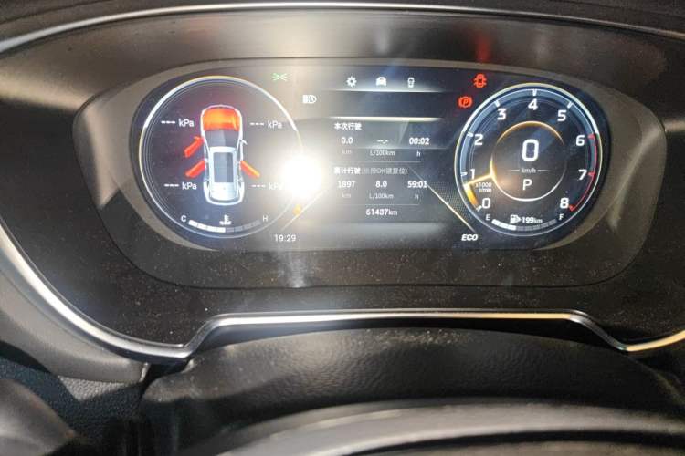 Used GAC Trumpchi GS4 PLUS 2022 390T Automatic Galaxy Edition Odometer Close Up