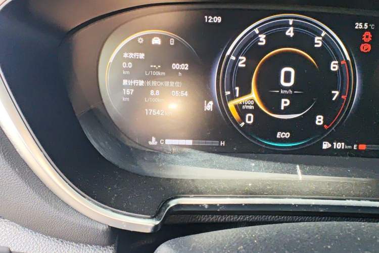 Used GAC Trumpchi GS4 PLUS 2022 390T Automatic Galaxy Edition Odometer Close Up