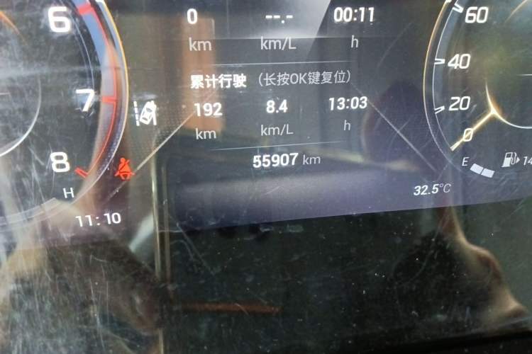 Used GAC Trumpchi GS4 PLUS 2022 390T Automatic Nebula Edition Odometer Close Up