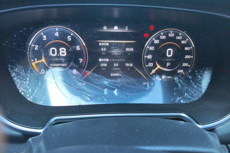 Used GAC Trumpchi GS4 PLUS 2022 270T Automatic Star Edition Odometer Close Up
