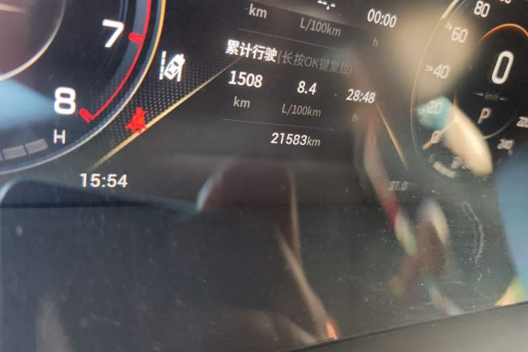 Used GAC Trumpchi GS4 PLUS 2022 390T Automatic Galaxy Edition Odometer Close Up