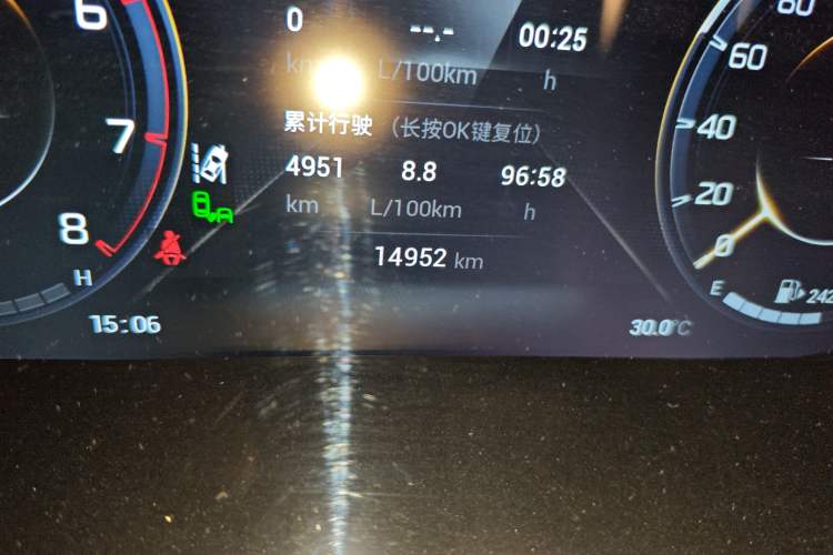 Used GAC Trumpchi GS4 PLUS 2022 390T Automatic Starry Edition Odometer Close Up