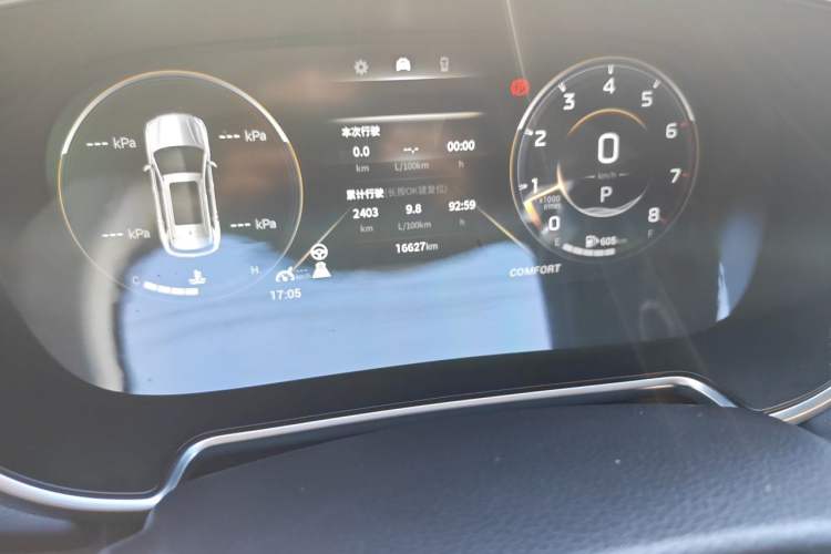 Used GAC Trumpchi GS4 PLUS 2023 390T Automatic Galaxy Edition Odometer Close Up