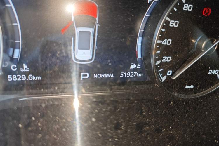 Used GAC Trumpchi GS5 2021 Advanced Model 270T Tech Smart Edition Odometer Close Up