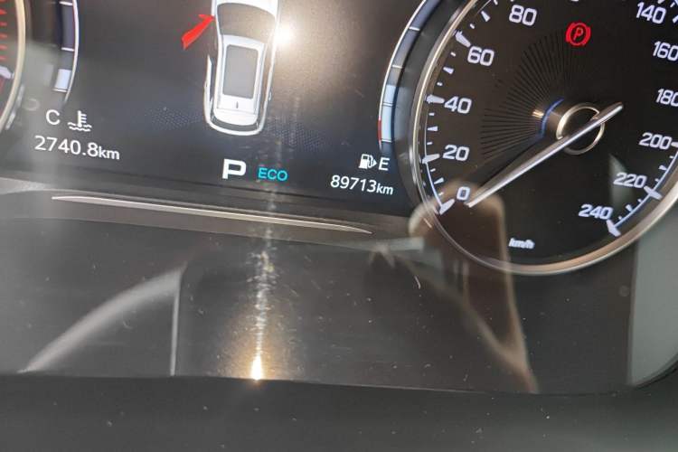 Used GAC Trumpchi GS5 2021 Advanced Model 270T Tech Smart Edition Odometer Close Up