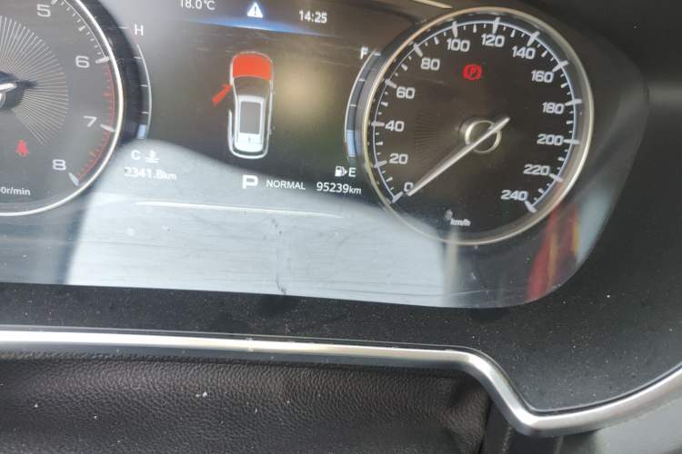 Used GAC Trumpchi GS5 2021 Advanced Model 270T Tech Smart Edition Odometer Close Up